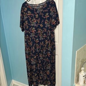 SHEIN Navy Sundress with Dolman Sleeves